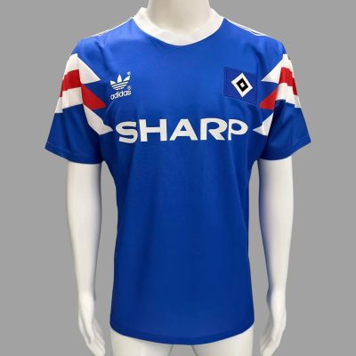90/91 Hamburger Away Retro Soccer Jersey