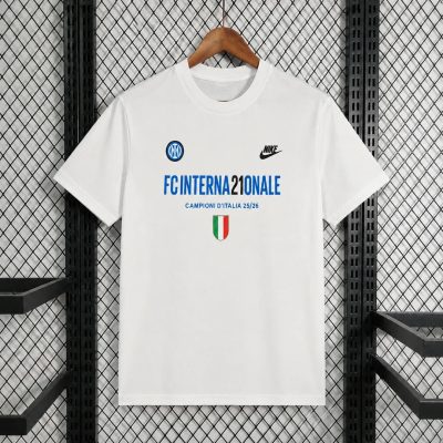 25/26 Inter Milan 21th Campioni D’Italia Celebrating White Shirt