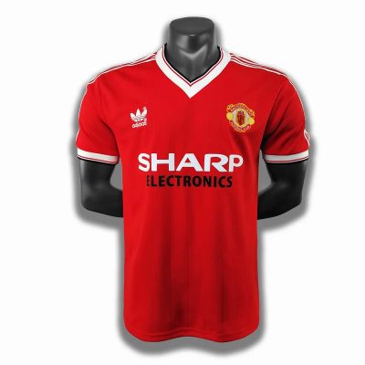 82/83 Manchester United Home Retro Soccer Jersey