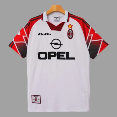 97/98 AC Milan Special White Red Retro Soccer Jersey