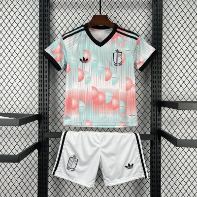 2026 Belgium Away Kids Soccer Jersey Size 16-28