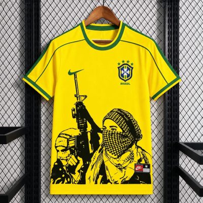 2026 Brazil Special Edition Black Armed Soccer Jersey