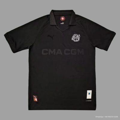 24/25 Marseille 125 Years Anniversary Black Player Version Soccer Jersey