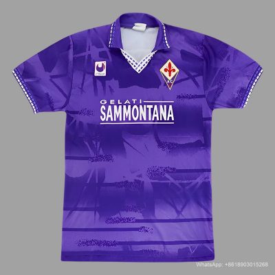 94/95 Fiorentina home Retro soccer jersey