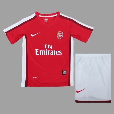 08/10 Arsenal Home Kids Retro Soccer Jersey Size 16-28