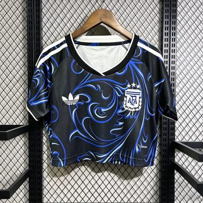 2026 Argentina Away Crop Soccer Jersey