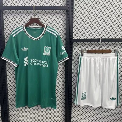 25/26 Liverpool Third Kids Soccer Jersey Size 16-28
