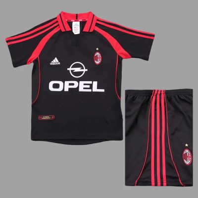 00/01 AC Milan Third Kids Retro Soccer Jersey Size 16-28