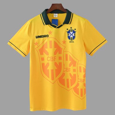 1994 Brazil Home Retro Soccer Jersey