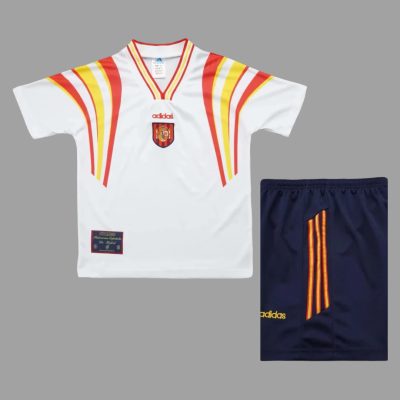 1996 Spain Third Kids Retro Soccer Jersey Size 16-28