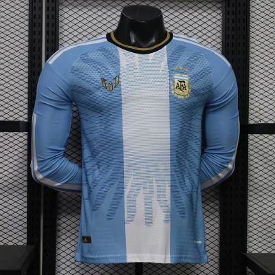 2026 Argentina MESSI Tribute Long Sleeve Player Version Soccer Jersey