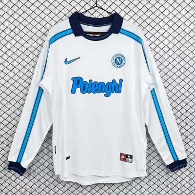 98/99 Napoli Away Long Sleeve Retro Soccer Jersey