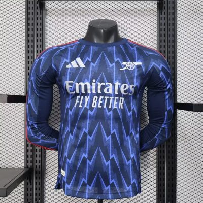 25/26 Arsenal Away Long Sleeve Player Version Soccer Jersey