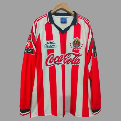 98/99 Chivas Home Long Sleeve Retro Soccer Jersey