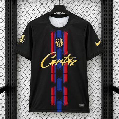 26/27 Barcelona x Corteiz Concept Black Soccer Jersey