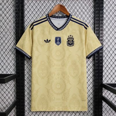 2026 Argentina Commemorative Gold Soccer Jersey