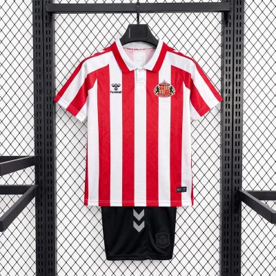 26/27 Sunderland Home Kids Soccer Jersey