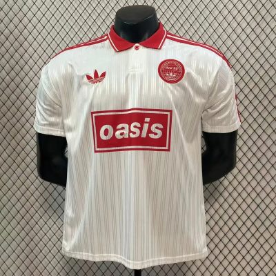 Adidas x Oasis White Red Soccer Jersey