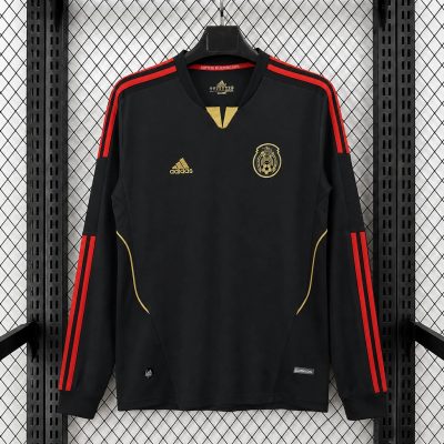 2011 Mexico Away Long Sleeve Retro Soccer Jersey
