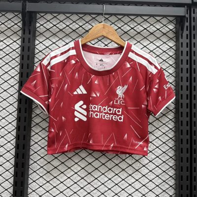 26/27 Liverpool Home Crop Soccer Jersey