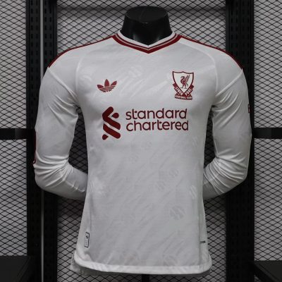 26/27 Liverpool Away Long Sleeve Player Version Soccer Jersey