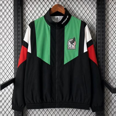 2026 Mexico EQT Black Green Retro Windbreaker