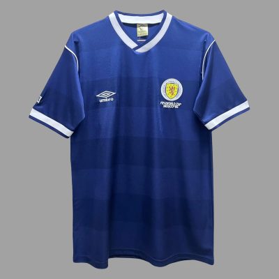 1986 Scotland Home Retro Soccer Jersey