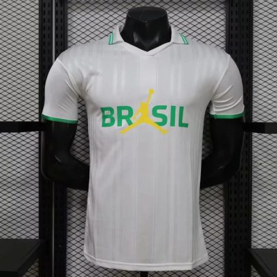 2026 Brazil Player Version White Polo