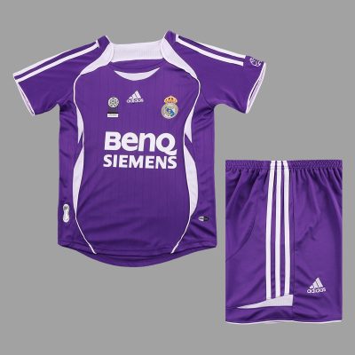 06/07 Real Madrid Third Kids Retro Soccer Jersey Size 16-28