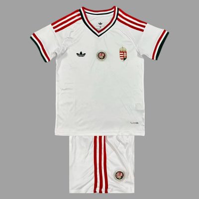 2026 Hungary Away Kids Soccer Jersey Size 16-28