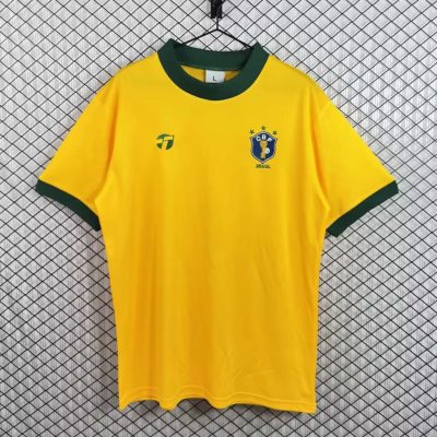 1982 Brazil Home Retro Soccer Jersey