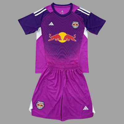2025 New York Red Bulls Goalkeeper Home Kids Soccer Jersey 16-28