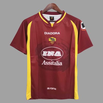 97/98 Roma Home Retro Soccer Jersey