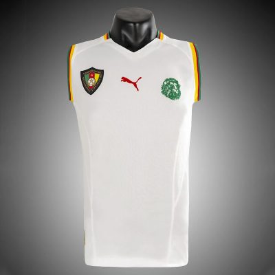 2002 Cameroon Away Sleeveless Retro Soccer Jersey