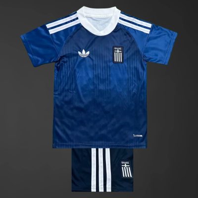 2026 Greece Away Kids Soccer Jersey Size 16-28