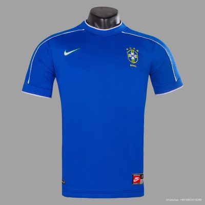 1998 Brazil Away Retro Soccer Jersey