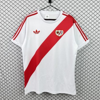 77/79 Rayo Vallecano Home Retro Soccer Jersey