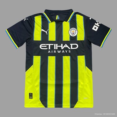 24/25 Manchester City away soccer jersey