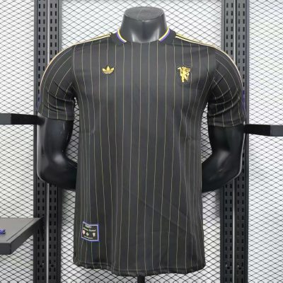 25/26 Manchester United Terrace Icons Black Yellow Shirt