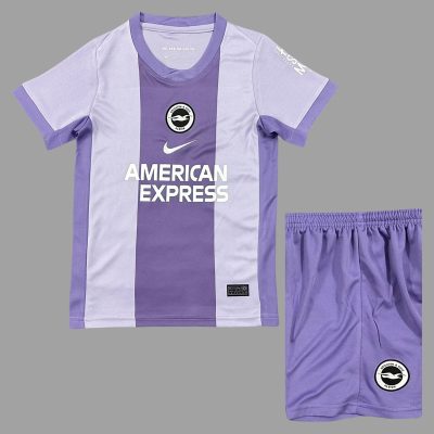 25/26 Brighton Away Kids Soccer Jersey Size 16-28